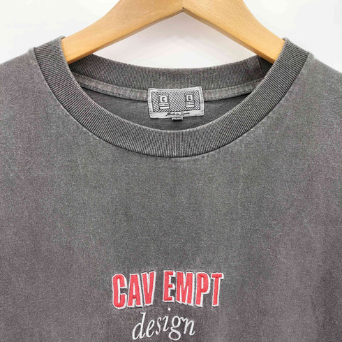 シーイー C.E CAV EMPT DESIGN OVERDYE S/S Tee フロントロゴ刺繍 クルーネック半袖Tシャツ カットソー メンズ  L